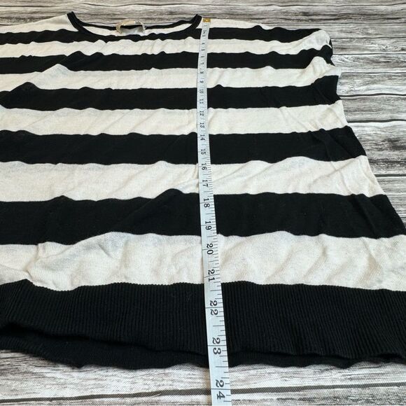 Michael Michael Kors MK Women's Sweater Shirt White Black XS Extra Small Dolman - Picture 11 of 11